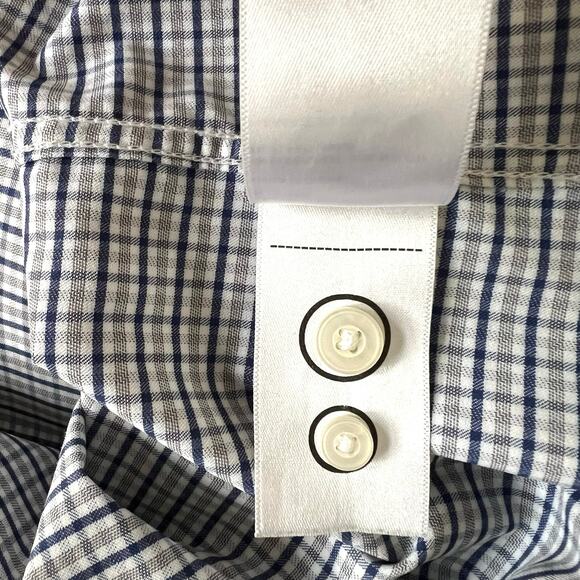 Untuckit performance men’s button front plaid shirt - Picture 9 of 10